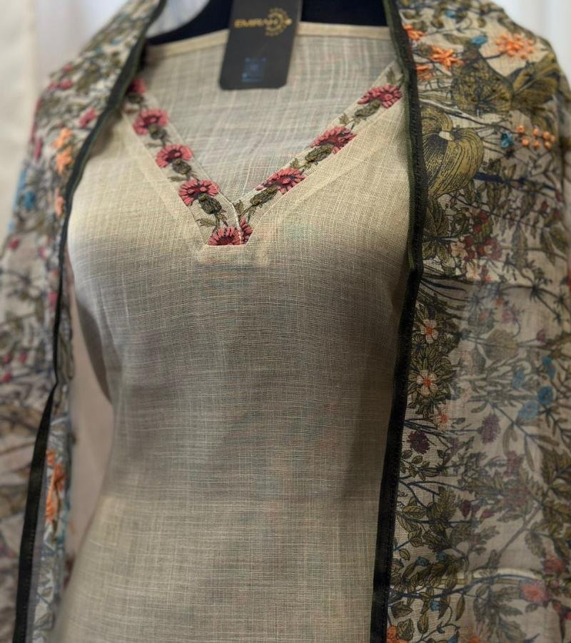 Tissue Linen Suit - Emerald Green