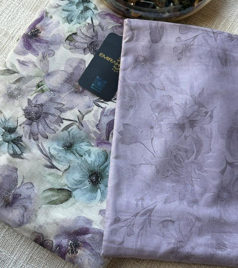 Blossoms on Linen - Jet Black