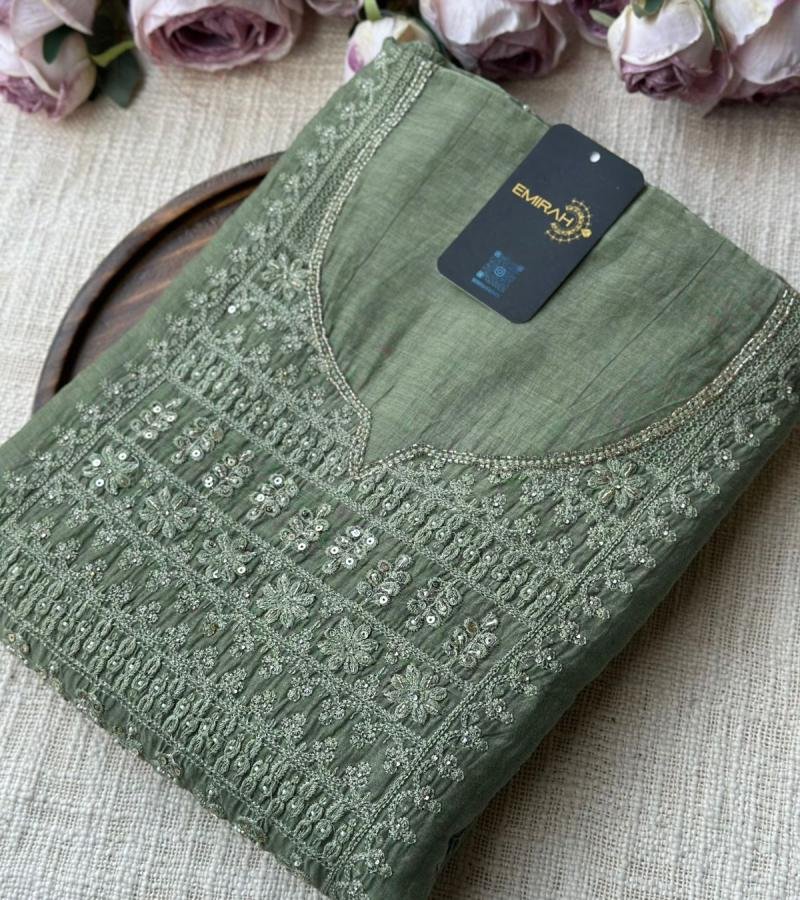 Graceful Mul Chanderi Elegance ✨ - Silver