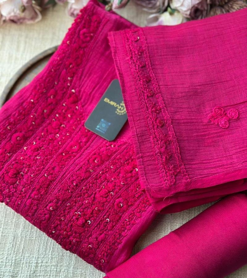 Graceful Mul Chanderi Suit - Royal Blue