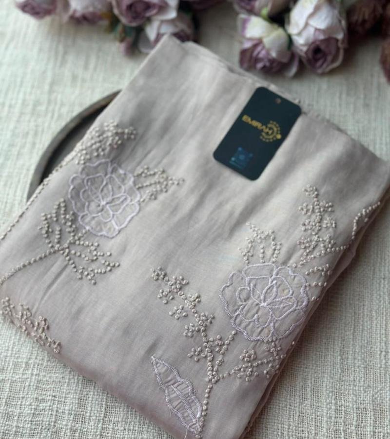 Elegant Handcrafted Mul Chanderi Suit - Jet Black