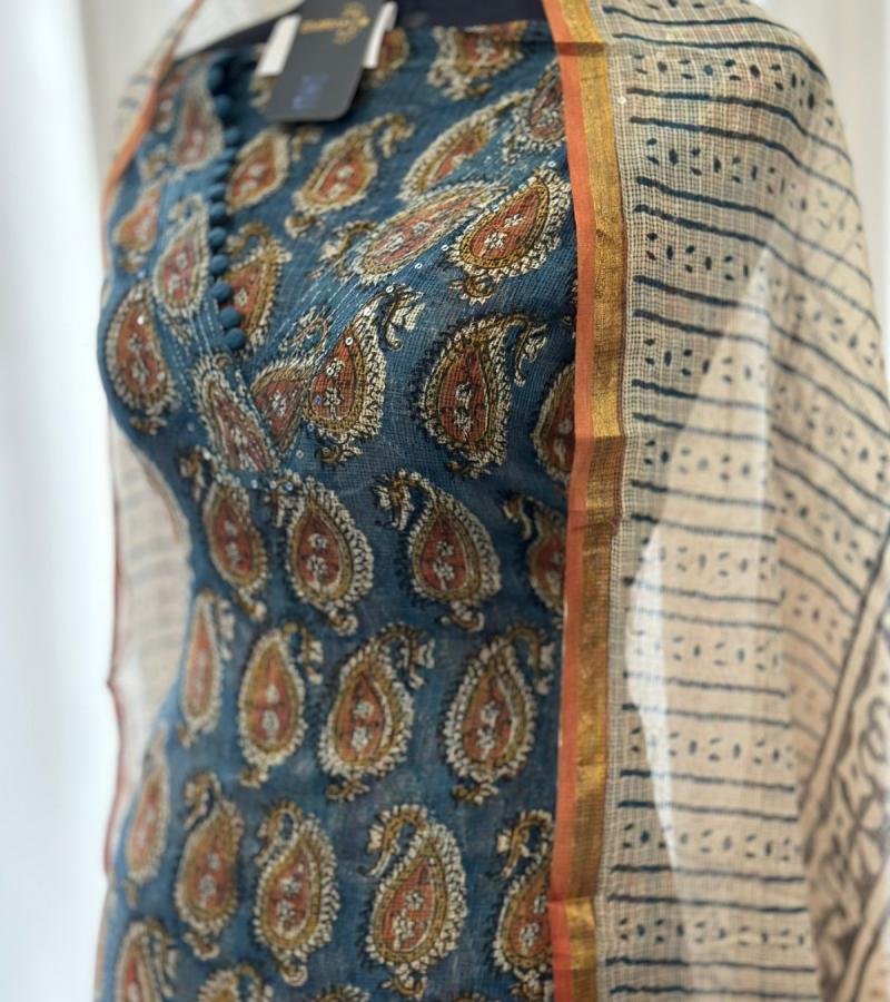 Elegant Kota doriya suit - Ruby Red