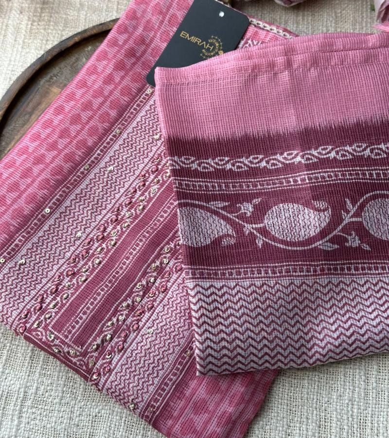 Woven Grace Kota Silk Ensemble - Royal Blue