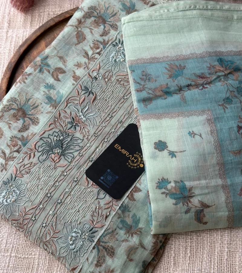 Vintage Bloom Silk Chanderi - Jet Black