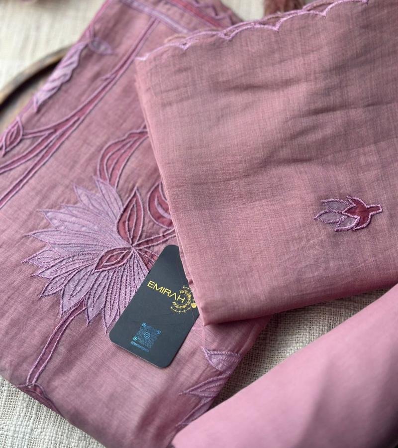Blush Mul Chanderi Elegance - Jet Black