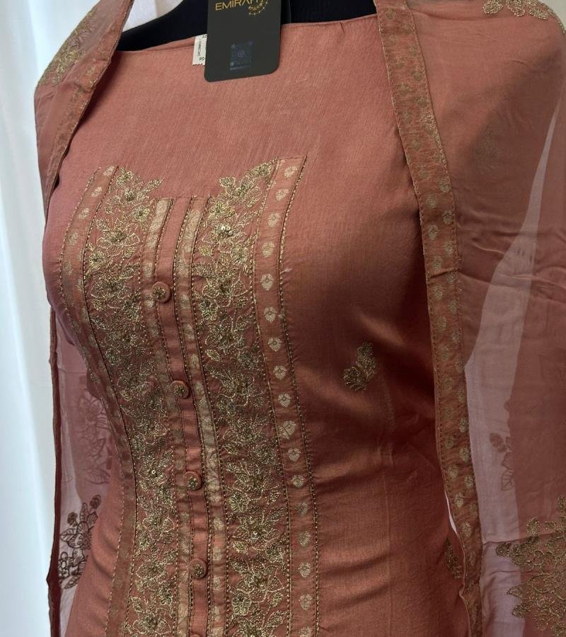 Blush Banarasi Elegance - Jet Black