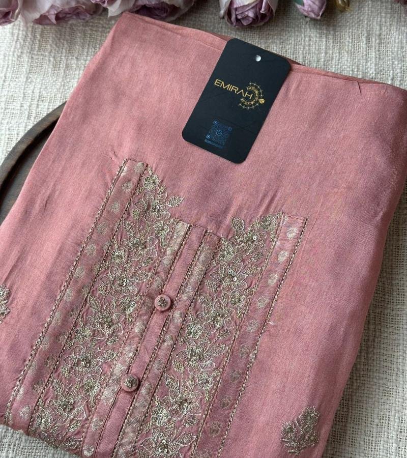  Blush Banarasi Elegance - Jet Black