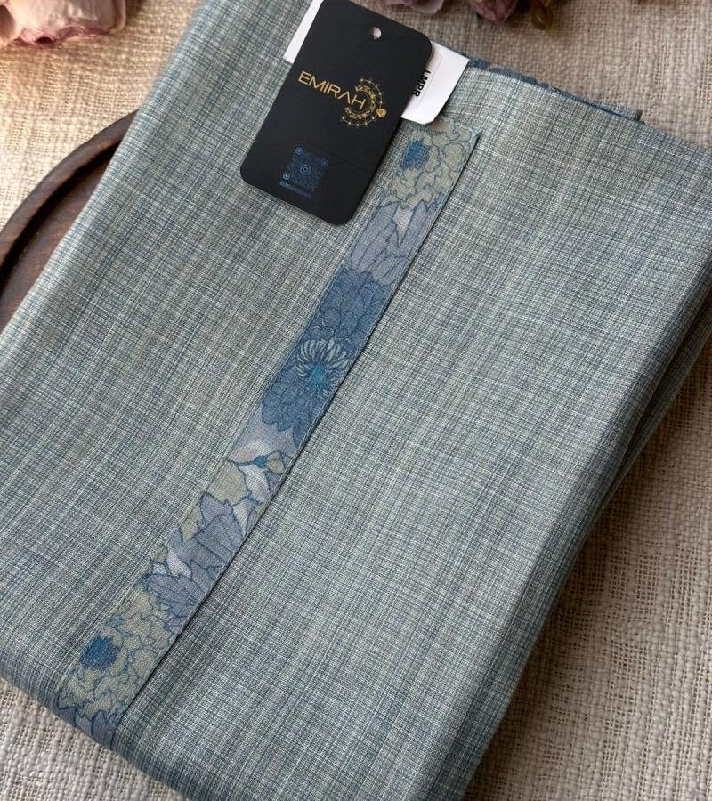  Subtle Bloom Kota Chanderi - Jet Black