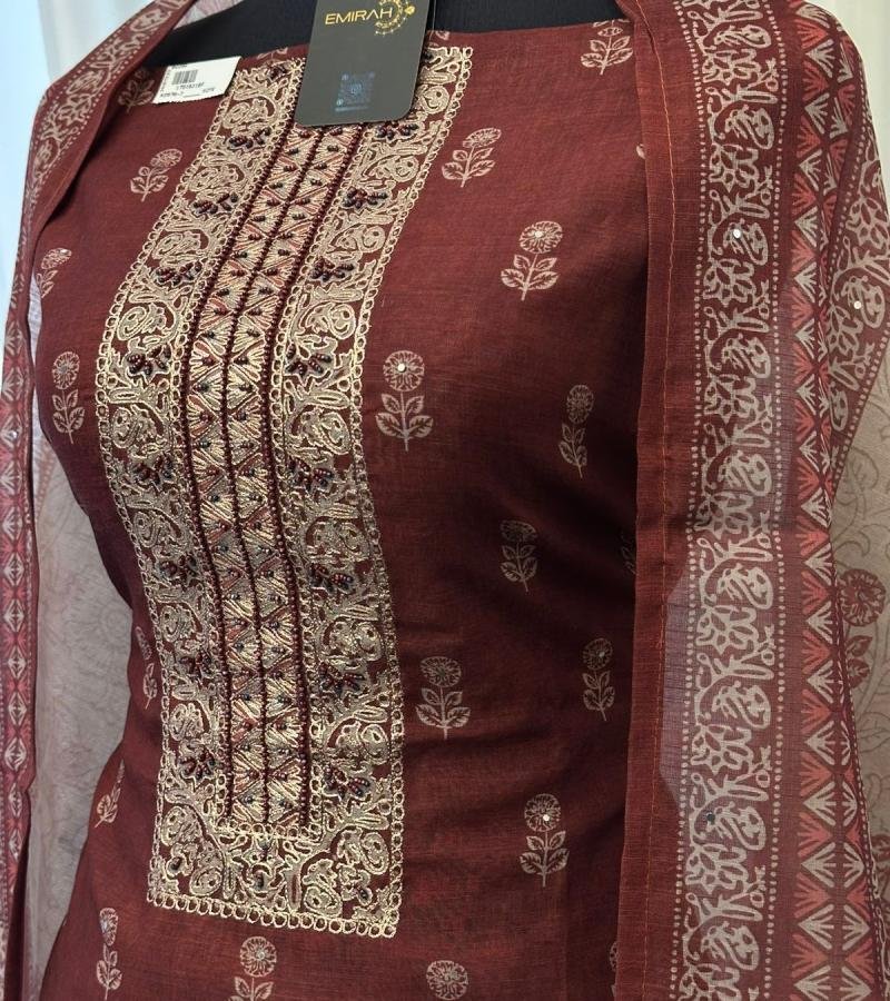 Indigo Charm Semi Linen Suit - Mixed Colors