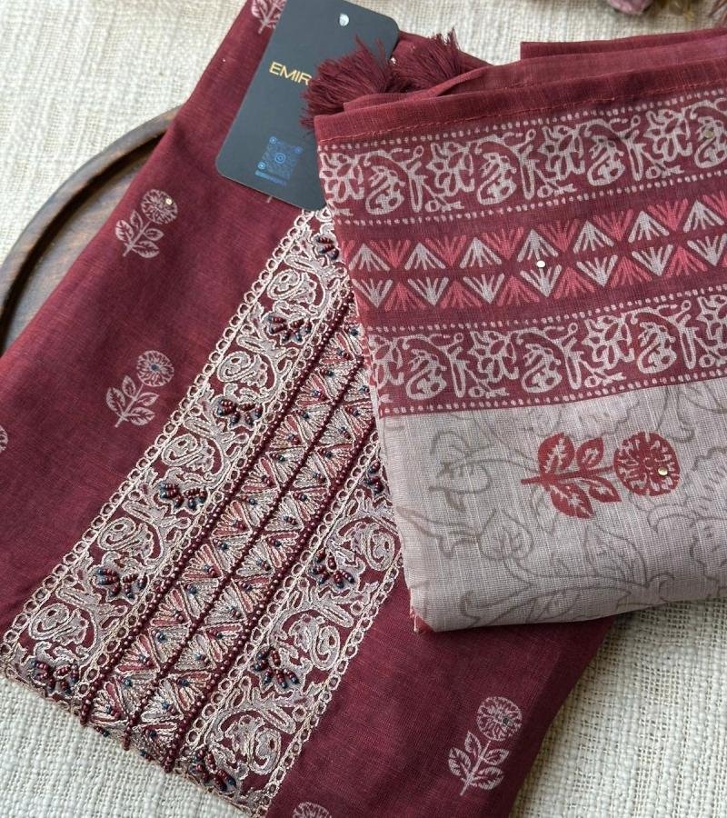Indigo Charm Semi Linen Suit - Mixed Colors