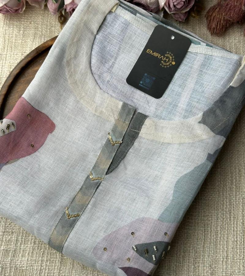 Muted Elegance Semi Linen Suit - Silver