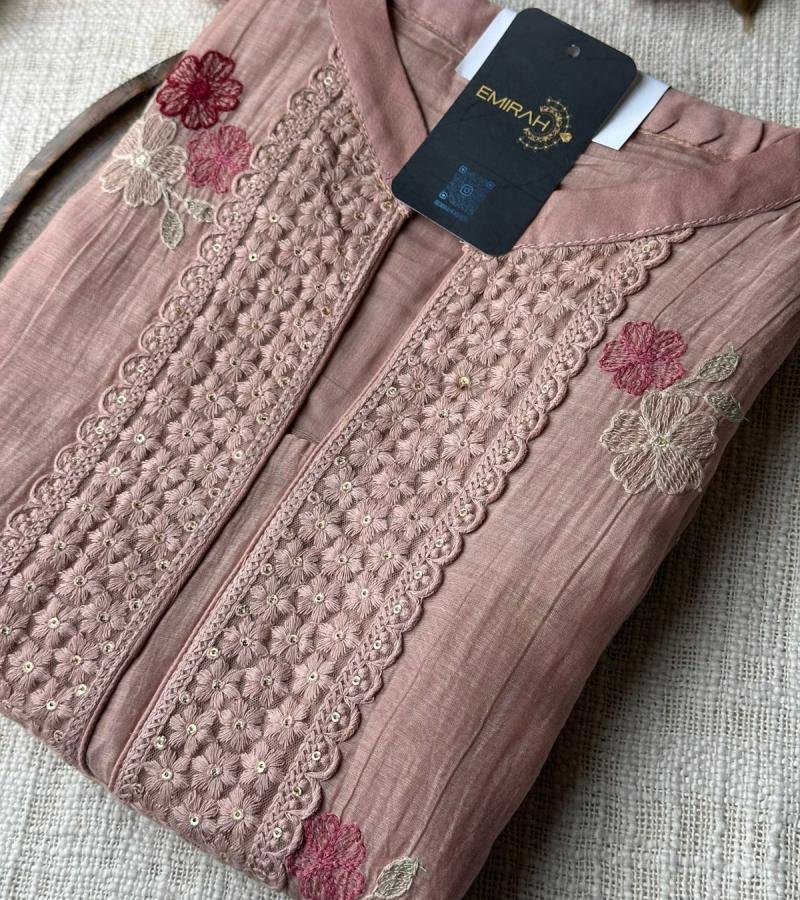 Mul Chanderi Suit Set - Ruby Red