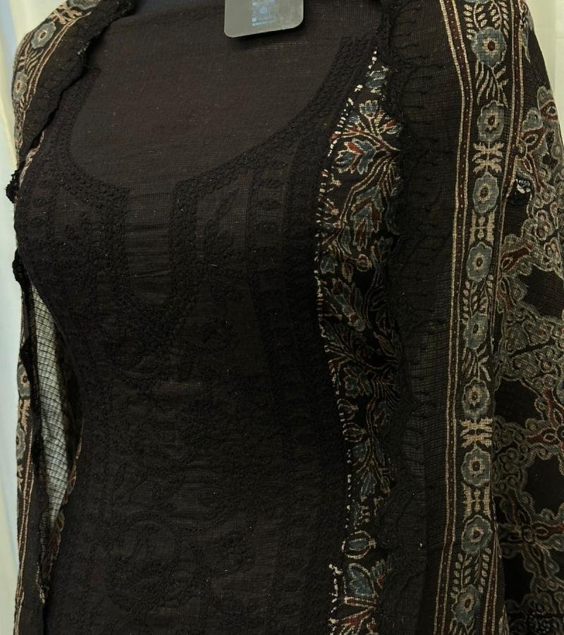 Midnight Heritage Cotton Kota Suit Set  - Emerald Green