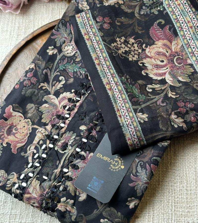 Muslin Silk Suit - Jet Black