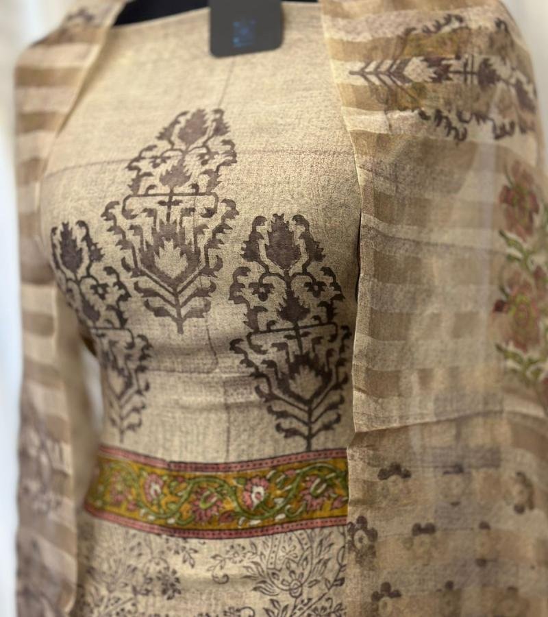 Silk Chanderi Suit - Mixed Colors
