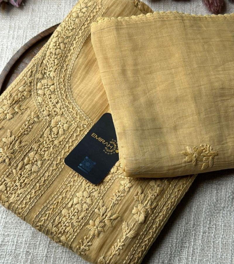 Mul Chanderi Suit - Mixed Colors