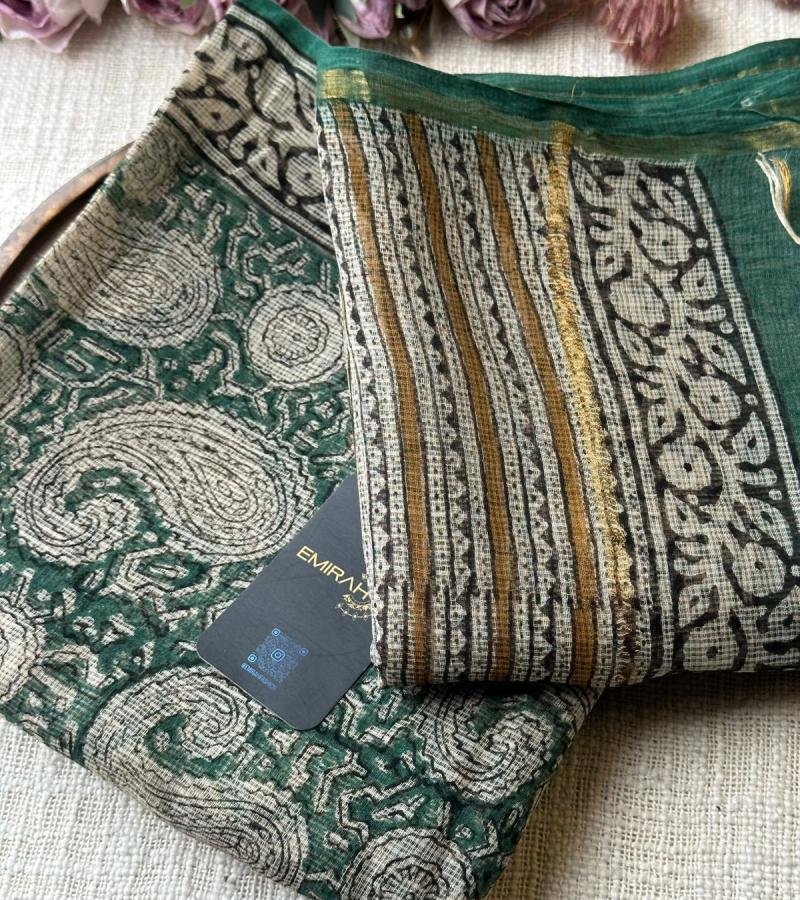 Kota Doriya Suit - Emerald Green