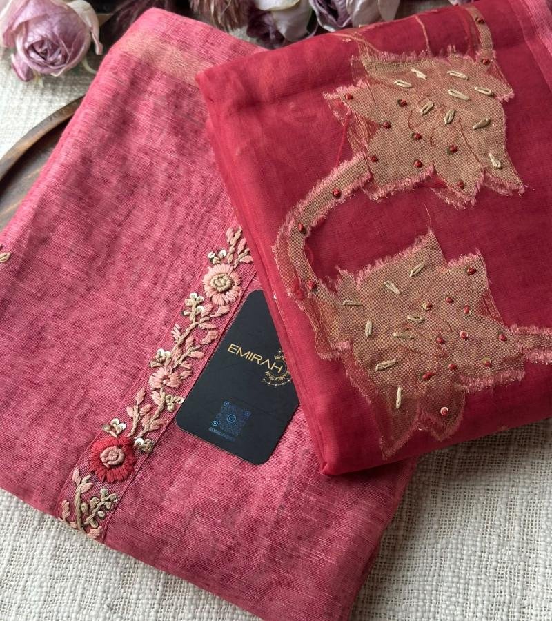  Timeless Kota Chanderi Grace   - Rose Pink