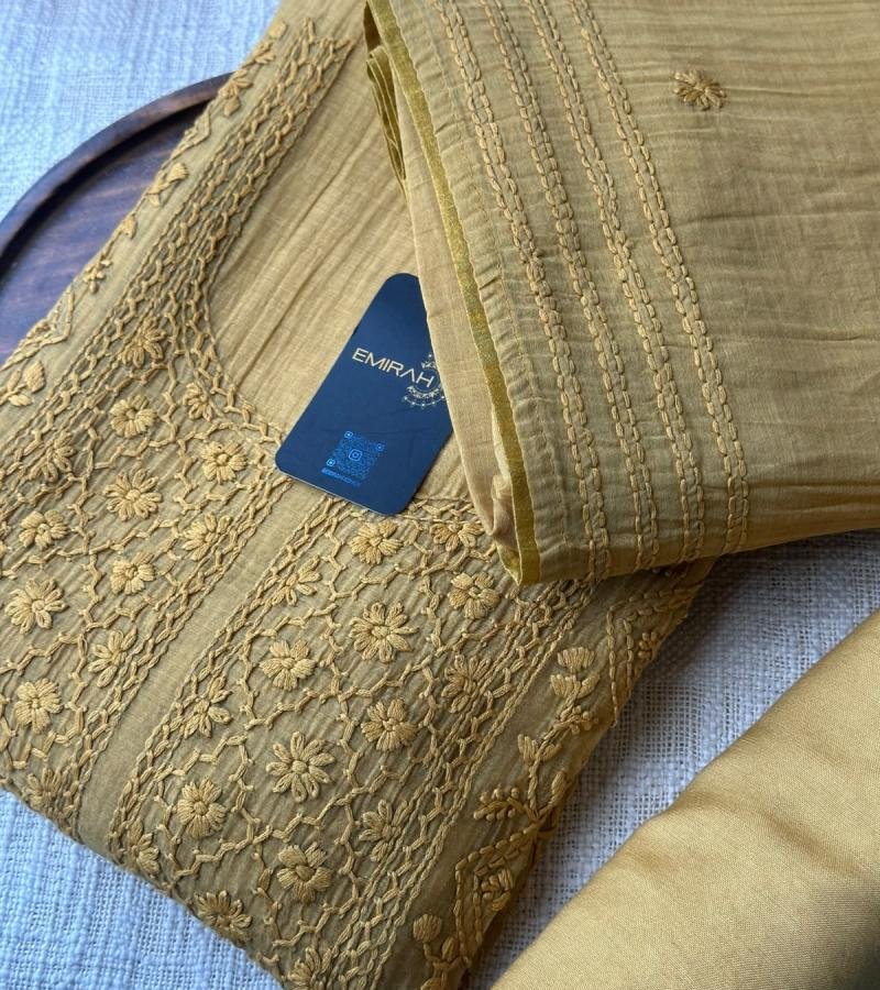 Whispered Elegance Mul Chanderi - Mixed Colors