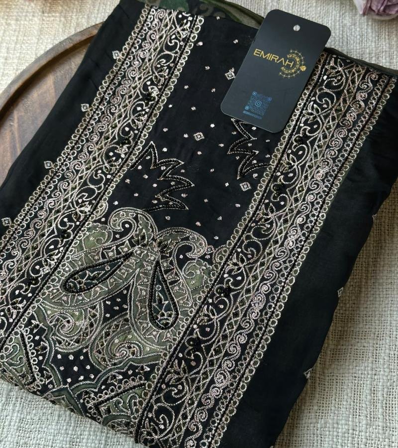 Regal Muse Muslin Silk - Jet Black