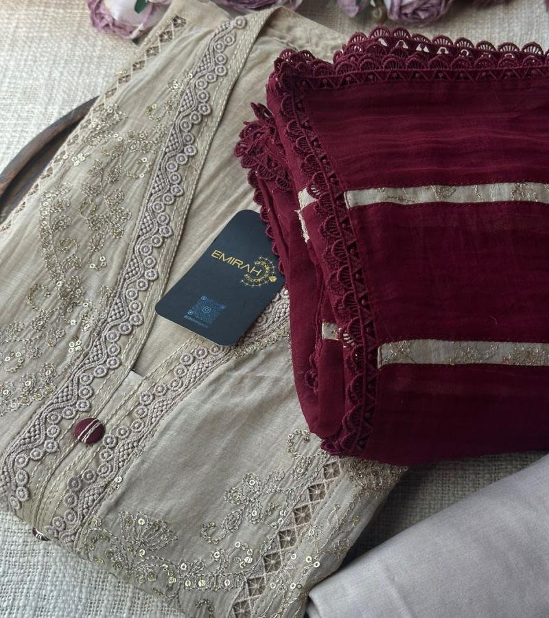 Mul Chanderi Suit - Mixed Colors