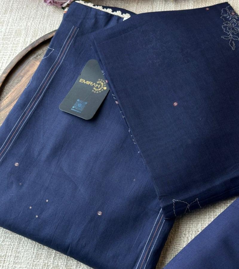 Elegant Cotton Suit - Royal Blue