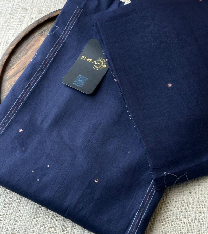 Elegant Cotton Suit - Royal Blue
