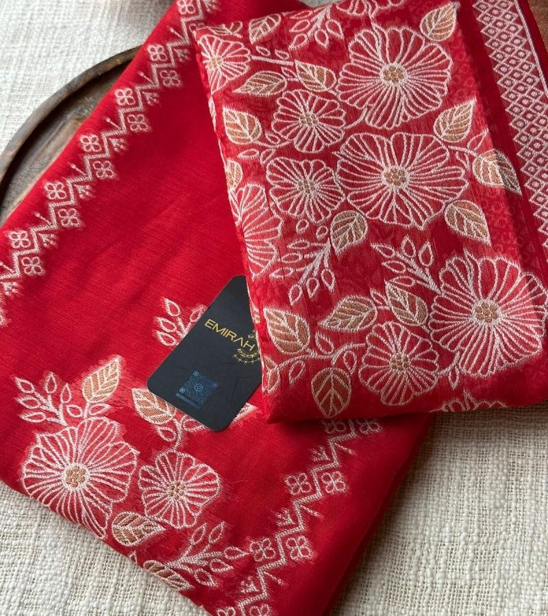 Jamdani Weaving Suit  - Mixed Colors