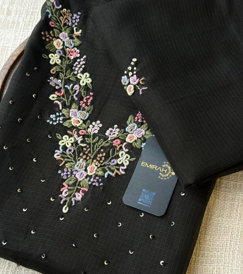 Kota Silk Suit Set - Jet Black
