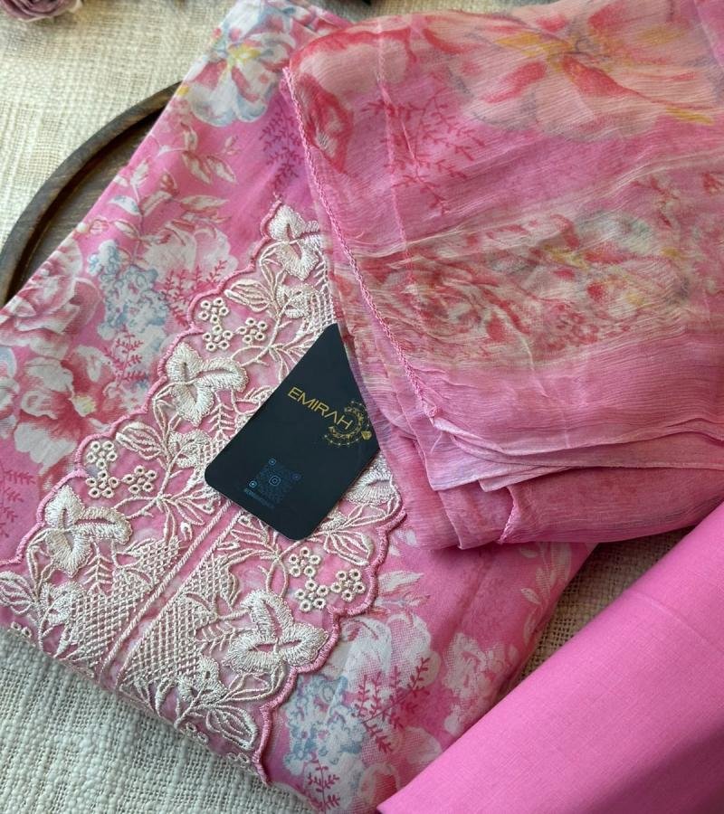 Cotton Suit Set - Rose Pink