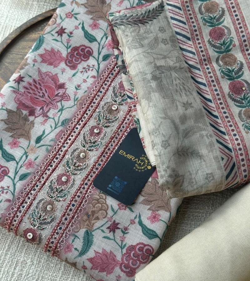 Semi Linen Suit Set - Mixed Colors