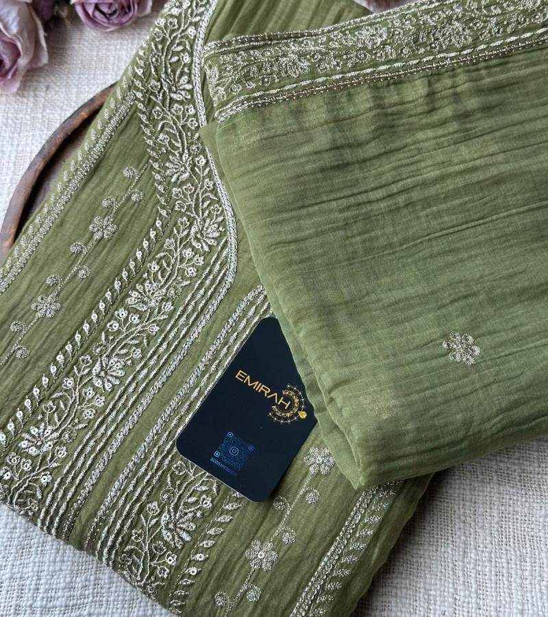 Mul Chanderi Suit - Mixed Colors