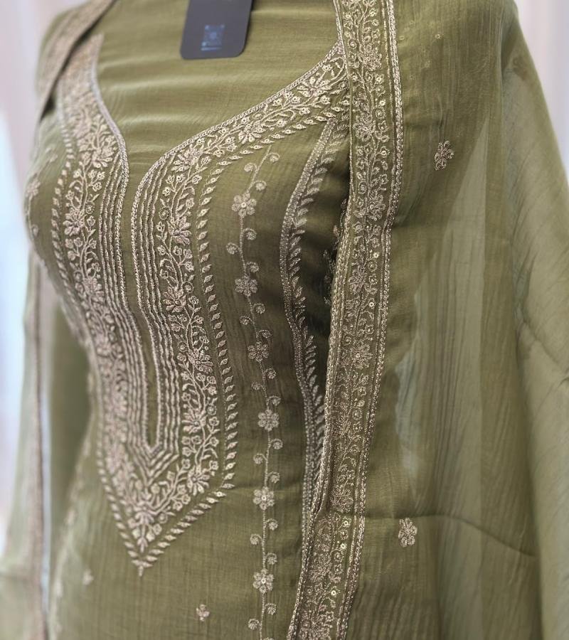 Mul Chanderi Suit - Mixed Colors