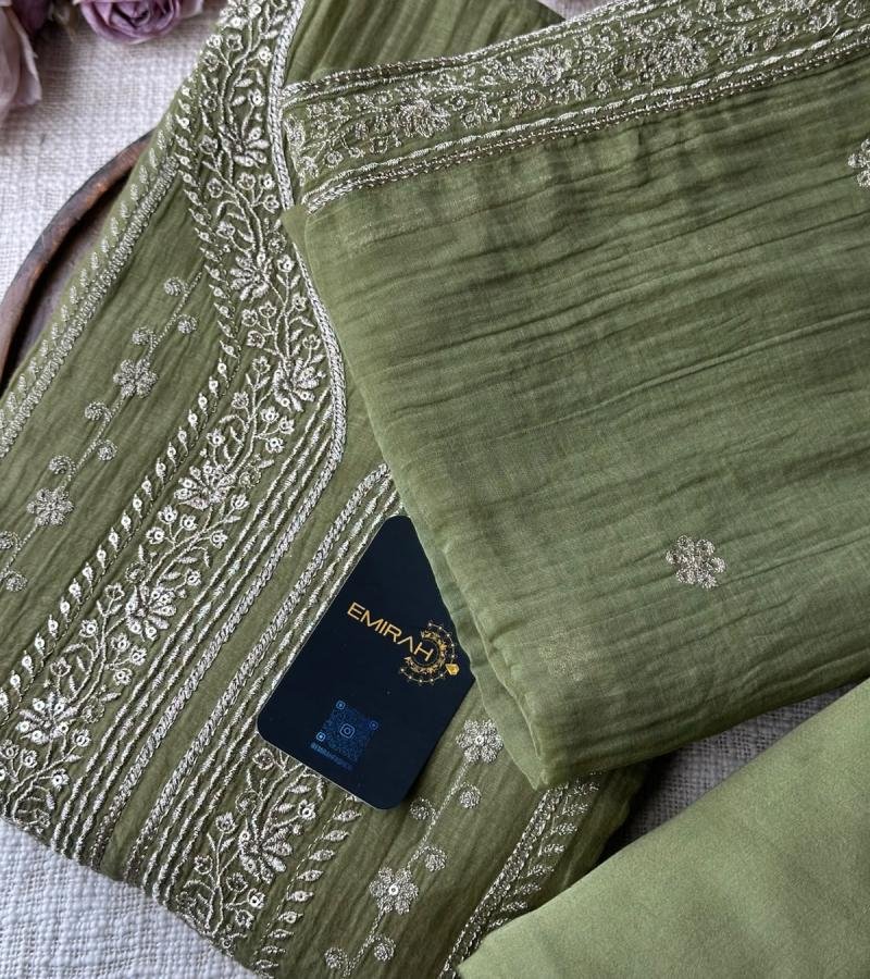 Mul Chanderi Suit - Mixed Colors