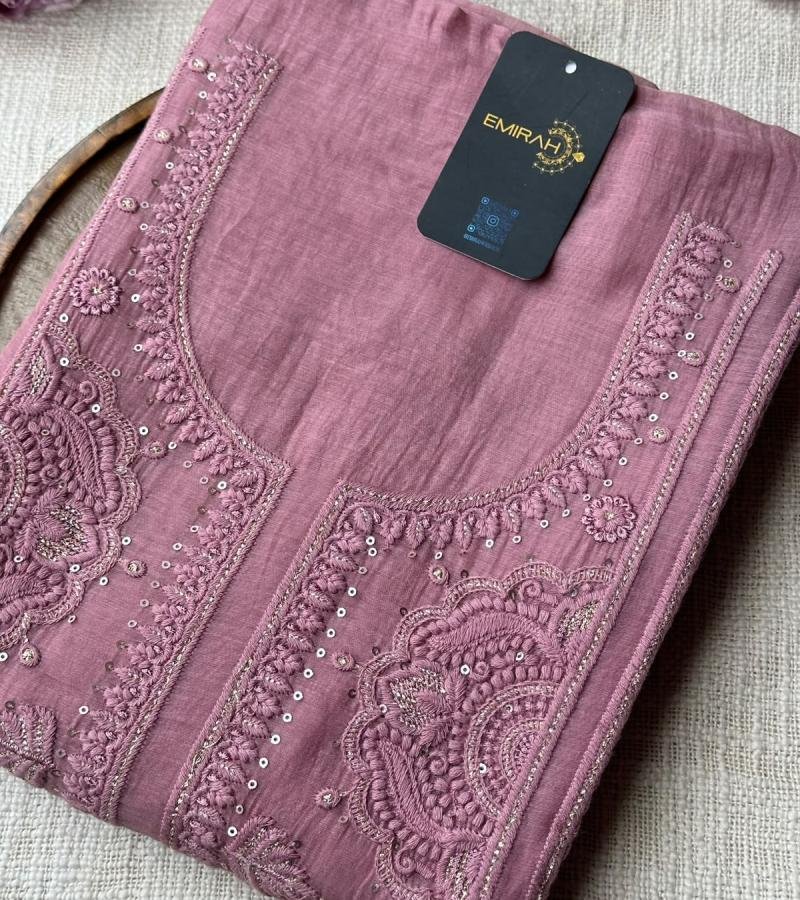 Mul Chanderi Floral Grace  - Mixed Colors