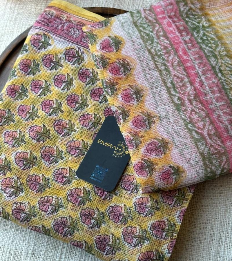 Kota Doriya Floral Suit - Mixed Colors