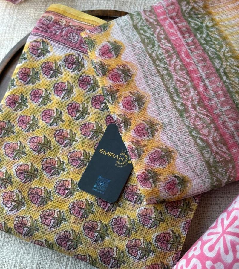 Kota Doriya Floral Suit - Mixed Colors