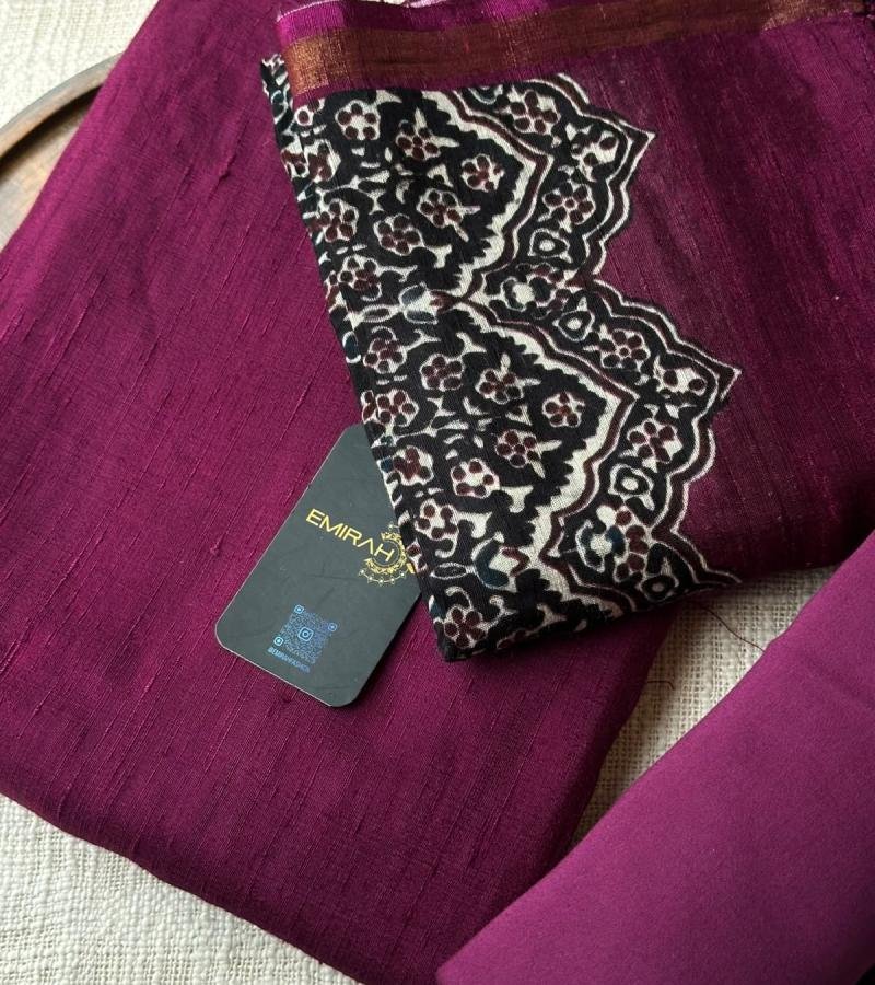 Royal Wine Russian Silk Suit - Mixed Colors