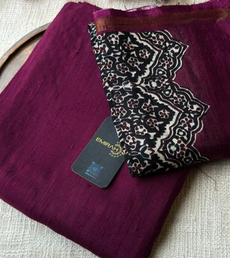 Royal Wine Russian Silk Suit - Mixed Colors