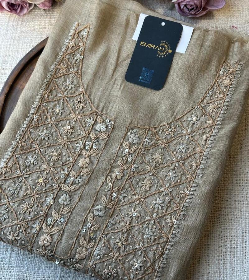 Chanderi with Jamdani Weaving  - Mixed Colors