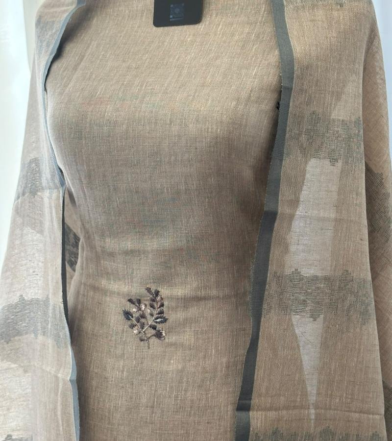 Elegant Linen Embroidered Suit - Mixed Colors