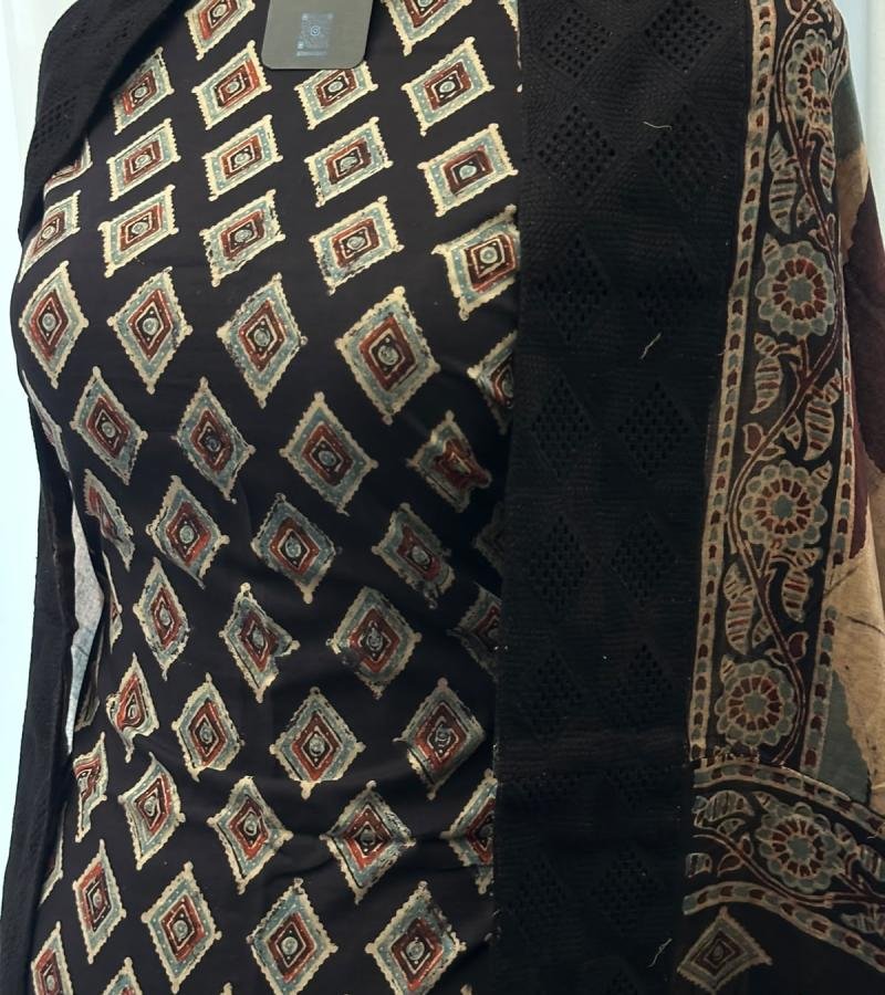 Elegant Cotton Suit - Jet Black