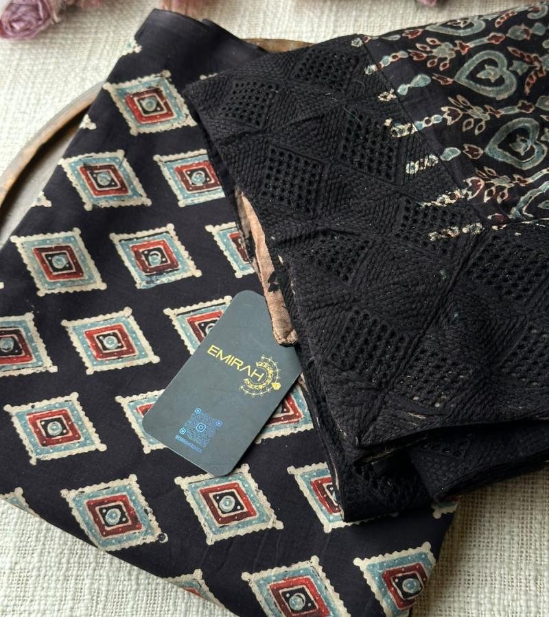 Elegant Cotton Suit - Jet Black