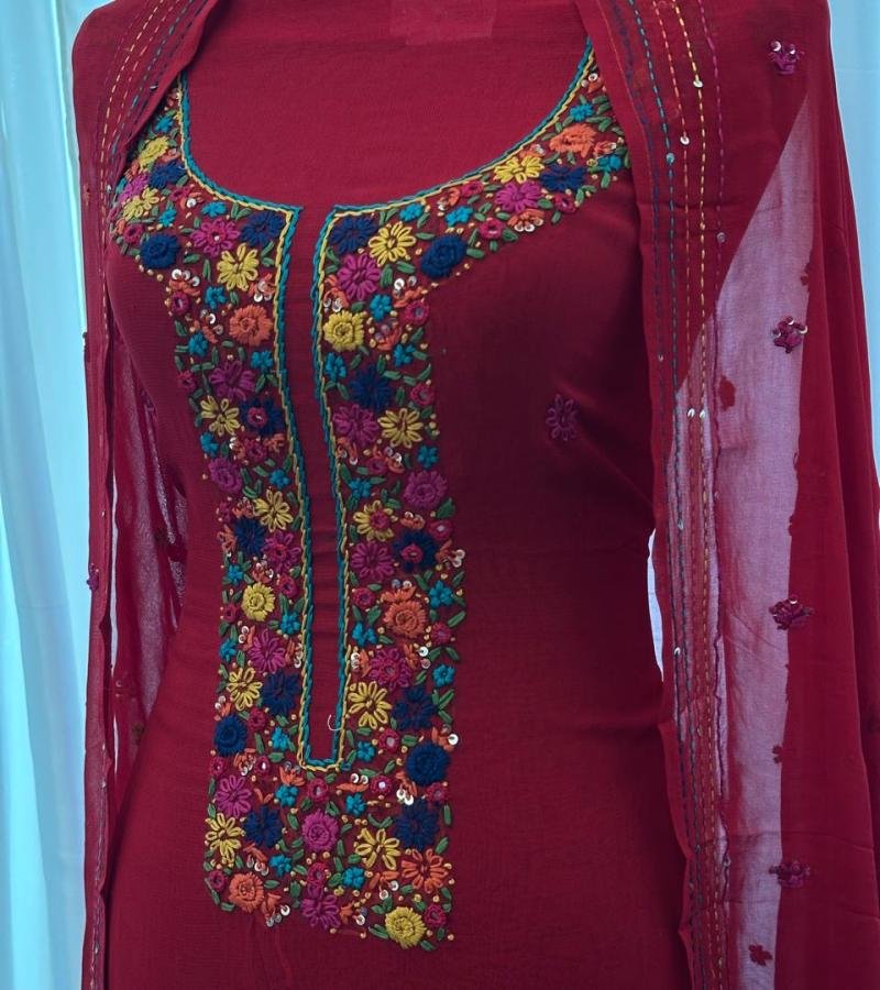 Georgette Salwar Suit - Mixed Colors
