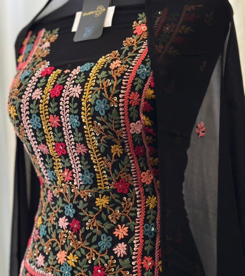 Chiffon Unstitched Salwar Suit - Mixed Colors