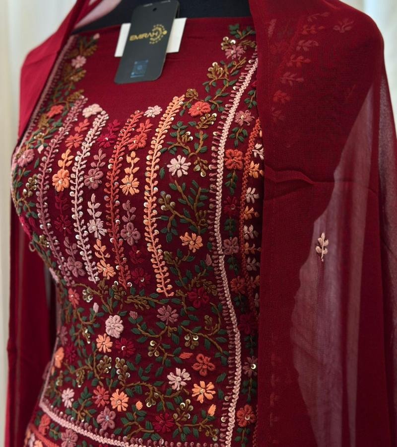 Chiffon Unstiched salwar suit - Mixed Colors