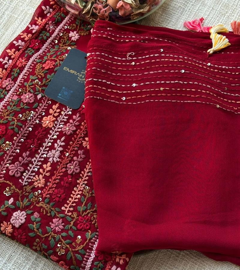 Chiffon Unstiched salwar suit - Mixed Colors