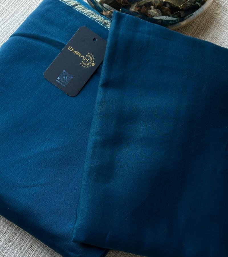 Elegant Chanderi Suit with Organza Dupatta and Cotton Bottom - Mixed Colors