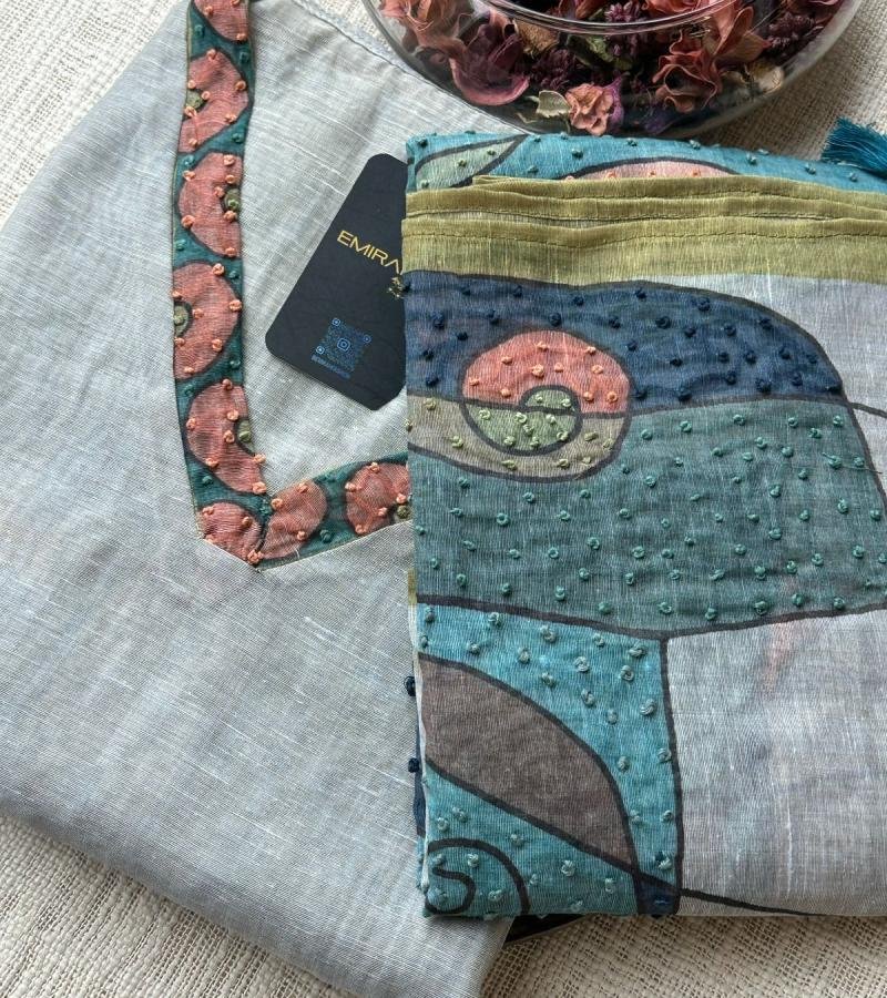 Elegant Kota Chanderi Suit - Mixed Colors