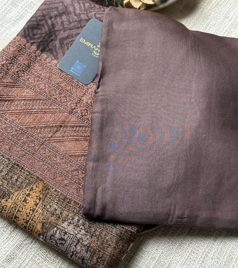 Elegant Maheshwari Silk Suit with Intricate Prints and Santoon Bottom - Mixed Colors